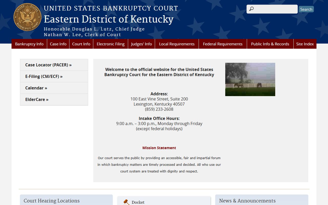 Boyle County Circuit Court records compared with Eastern District bankruptcy court records