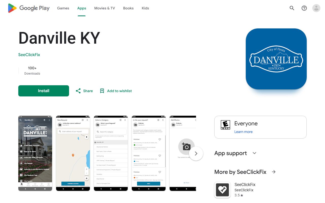 Boyle County warrant search note for Danville KY Google Play app